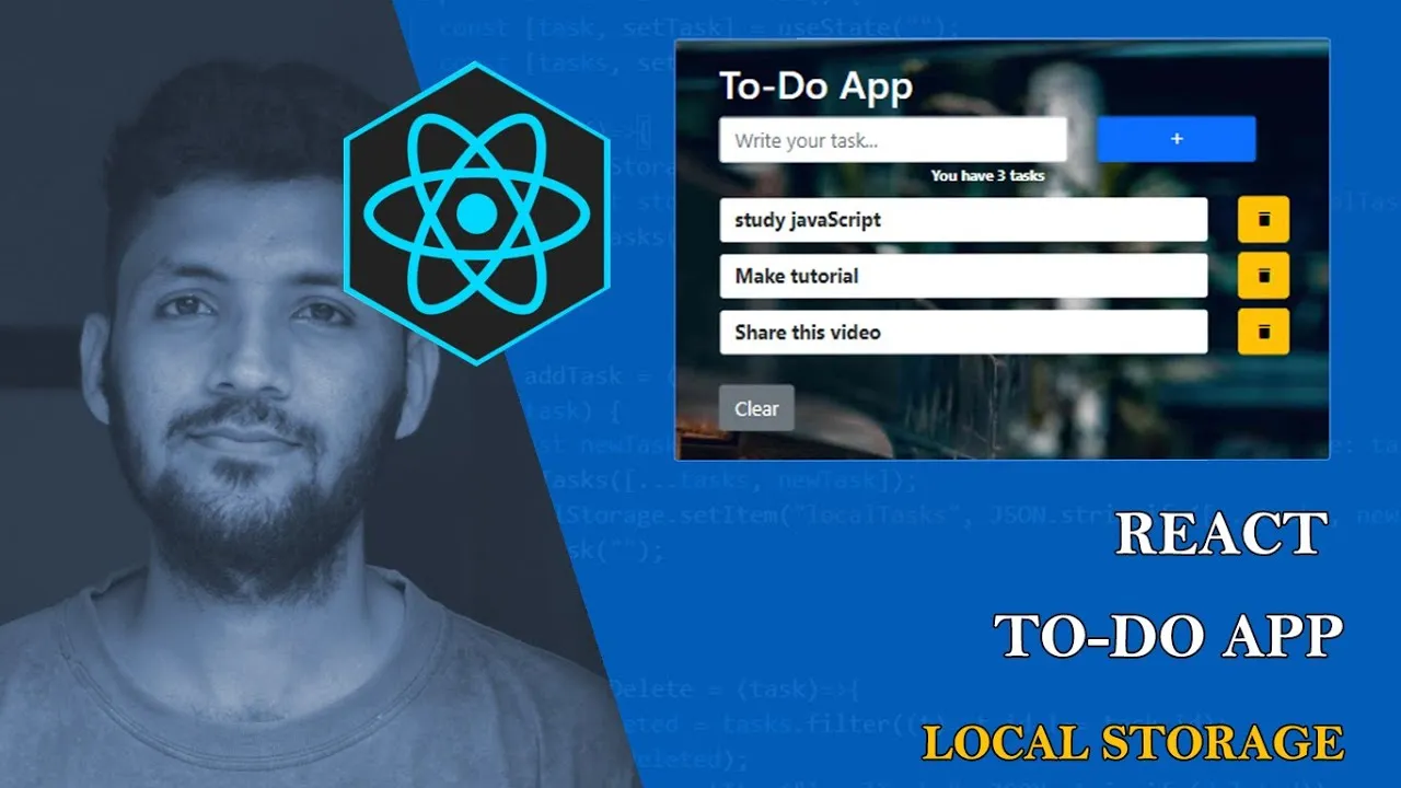 React Tutorial: Create a ToDo app with localStorage
