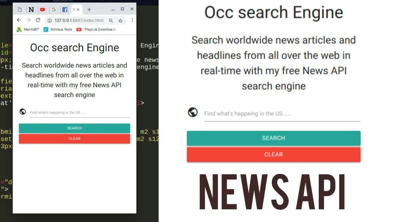 How to Create A Search Engine To Search for News using Jquery