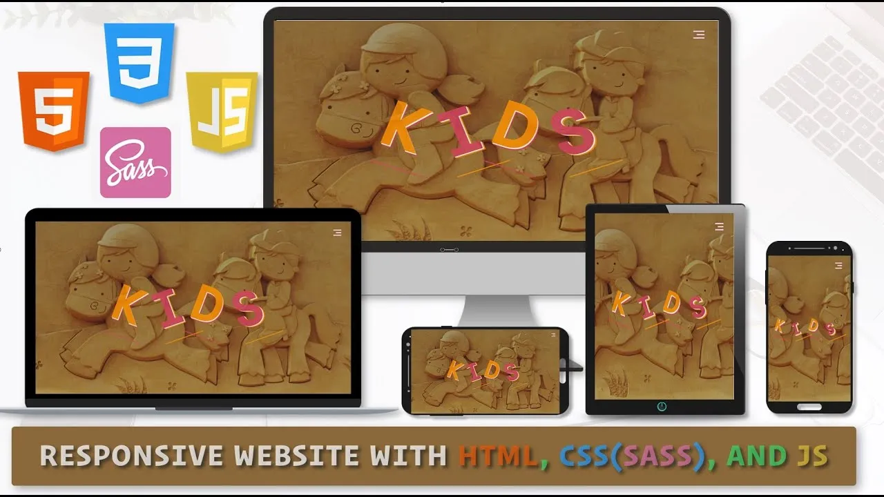 Build Responsive Website with HTML, CSS, SASS, and JavaScript