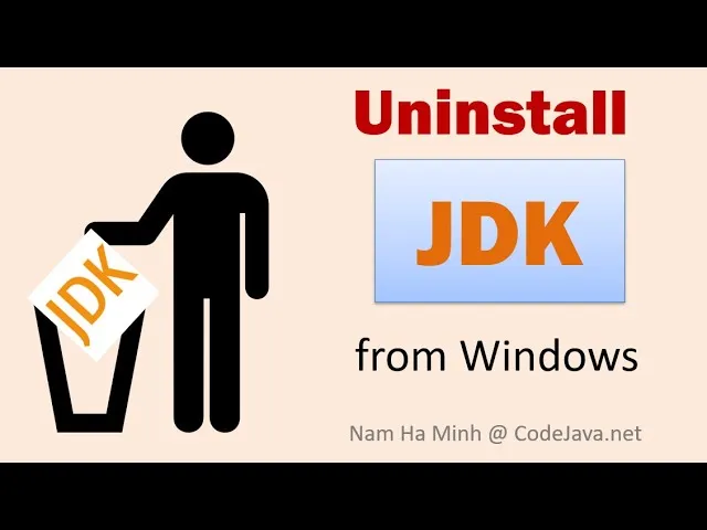 Uninstall JDK from Windows  