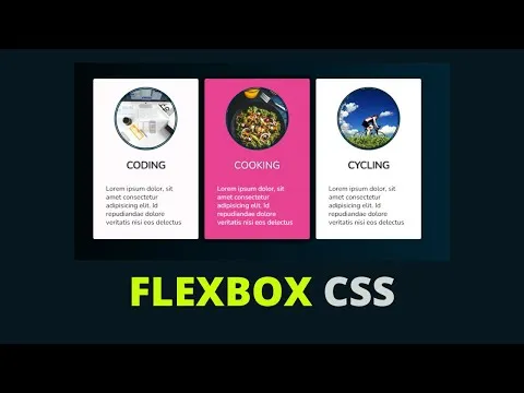 Create Beautiful & Responsive Cards with Flexbox CSS  |  Flexbox Example 1