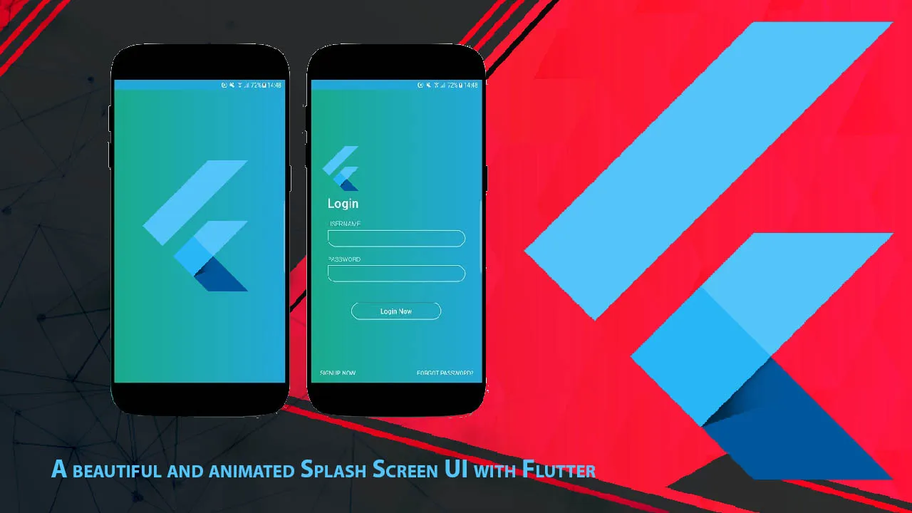 A Beautiful and animated Splash Screen UI with Flutter