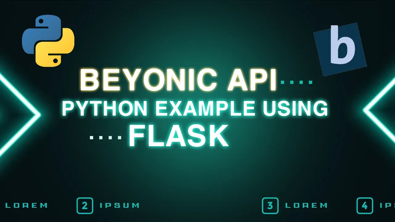 Beyonic API Python Example Using Flask, Django, FastAPI