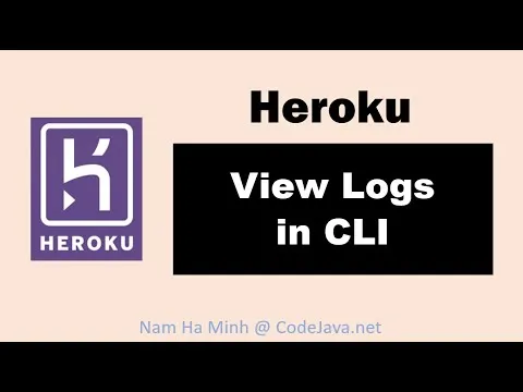 Heroku View Logs in CLI (Command Line)