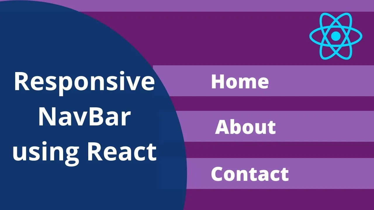 Responsive Navbar using React, React BootStrap and React Router Dom
