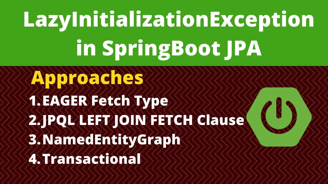LazyInitializationException in SpringBoot JPA 