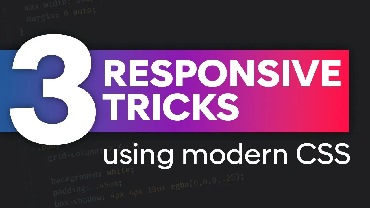 Responsive Web Design with 3 Modern CSS Techniques