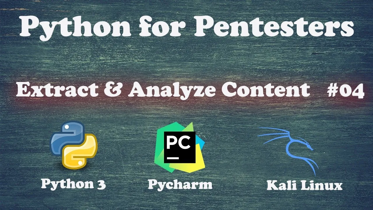 Python for Pentesters - Extract & Analyse Content - Urlib - #04 | Kali linux , Python 3 , Pycharm