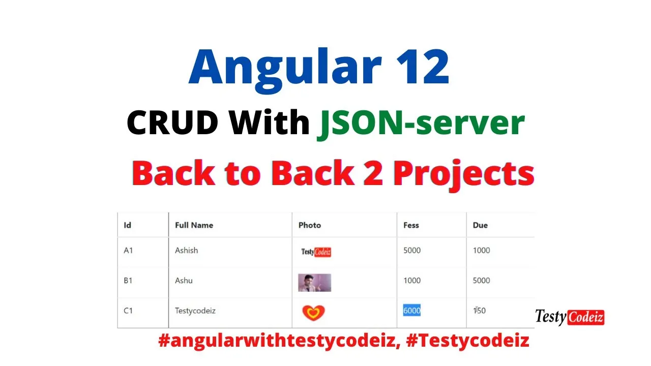 Learn Two Angular CRUD Projects Back To Back