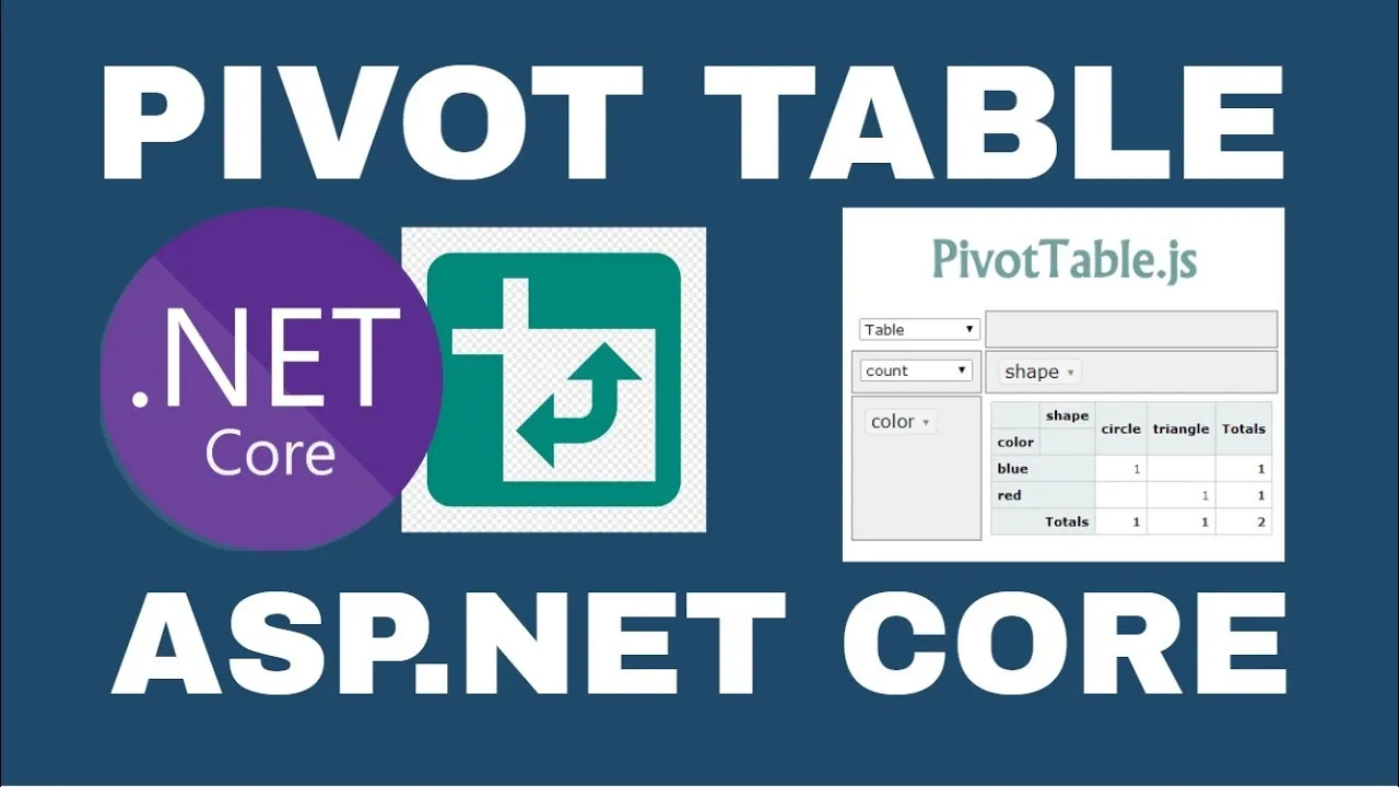 How to Use PivotTable.js in Asp.net Core.
