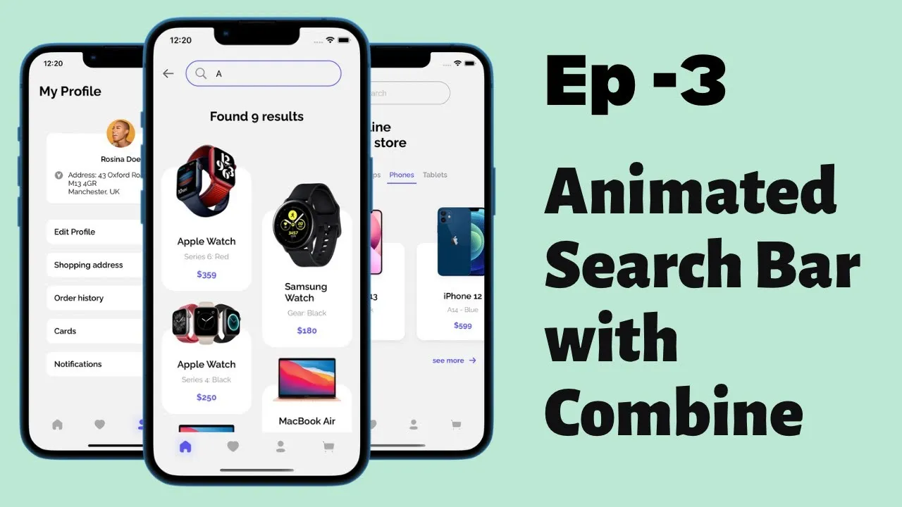 How to Create an Animated Search Bar with Hybrid Screen using SwiftUI