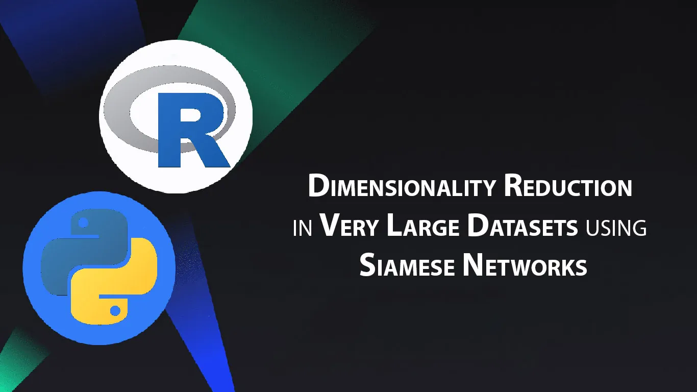 Dimensionality Reduction in Very Large Datasets using Siamese Networks