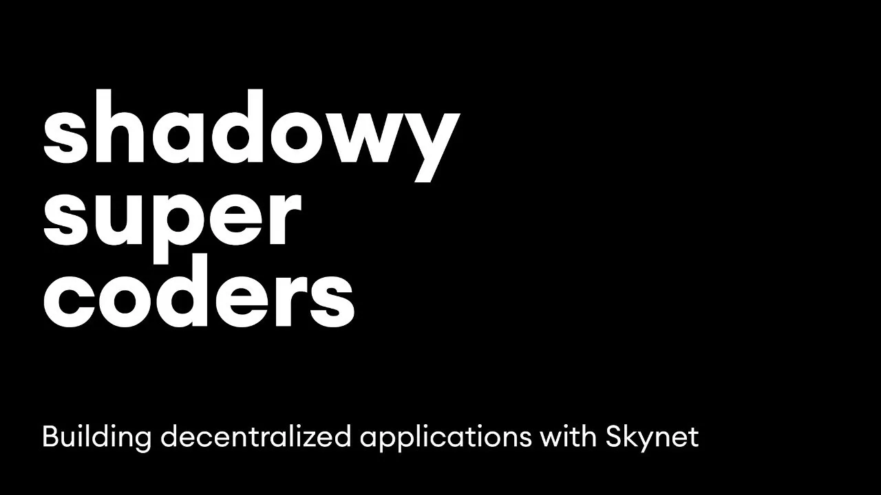 How to Build Decentralized Applications with Skynet