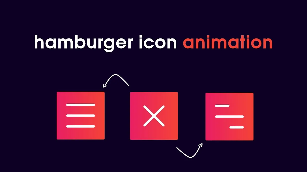 How to Make an Animated Menu Icon using HTML, CSS and JavaScript