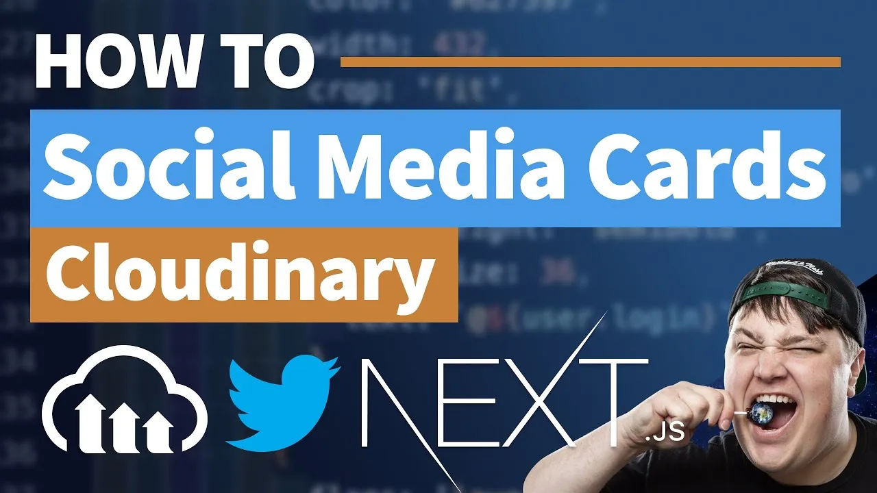 Generate Personalized Social Media Cards for Landing Pages with Next.js & Cloudinary