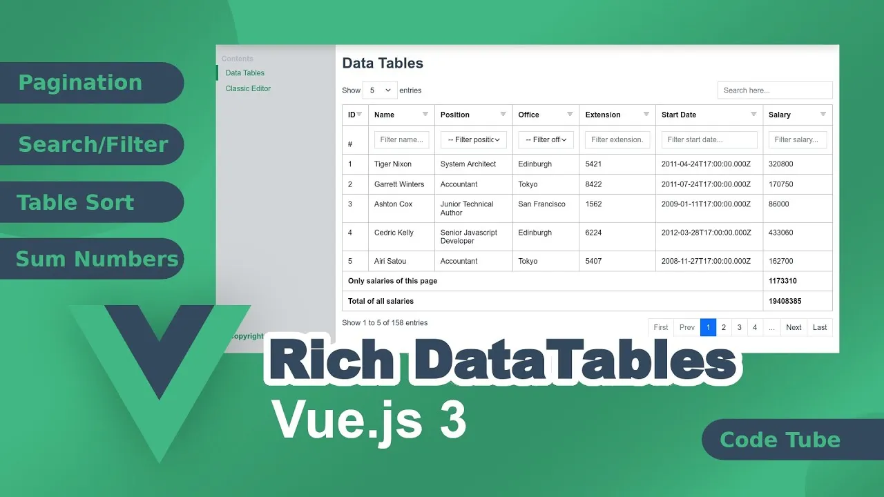 How To Make A Data Table With Vue.js From Scratch