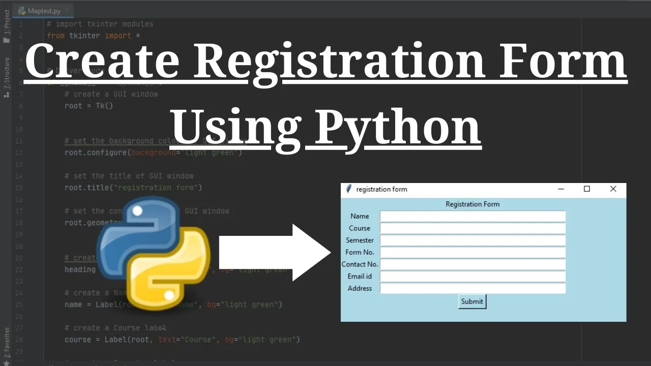 Hãy khám phá cách đăng ký/đăng nhập form Python Tkinter, sử dụng tính năng đa dạng và linh hoạt của nó để tạo ra giao diện người dùng tuyệt vời. Hãy xem hình ảnh liên quan để hiểu rõ hơn về chức năng đặc biệt này của Tkinter.