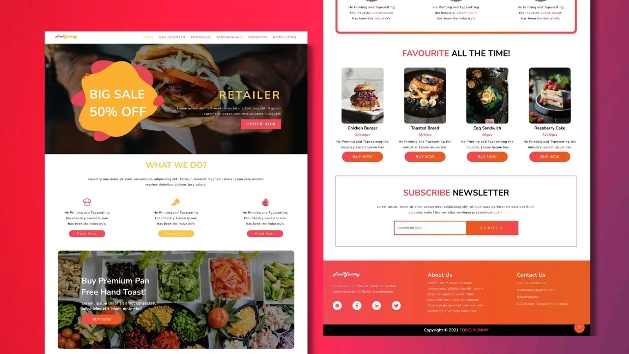 Build a Responsive Restaurant Website using React and Styled Components