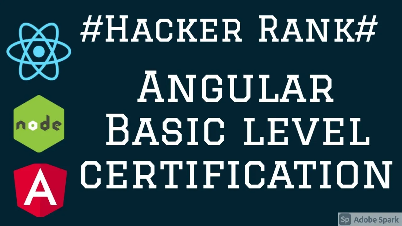 HackerRank Angular  Basic Certification Part-1  #06