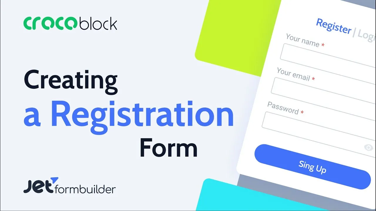 How to Create WordPress Registration Form | JetFormBuilder Plugin