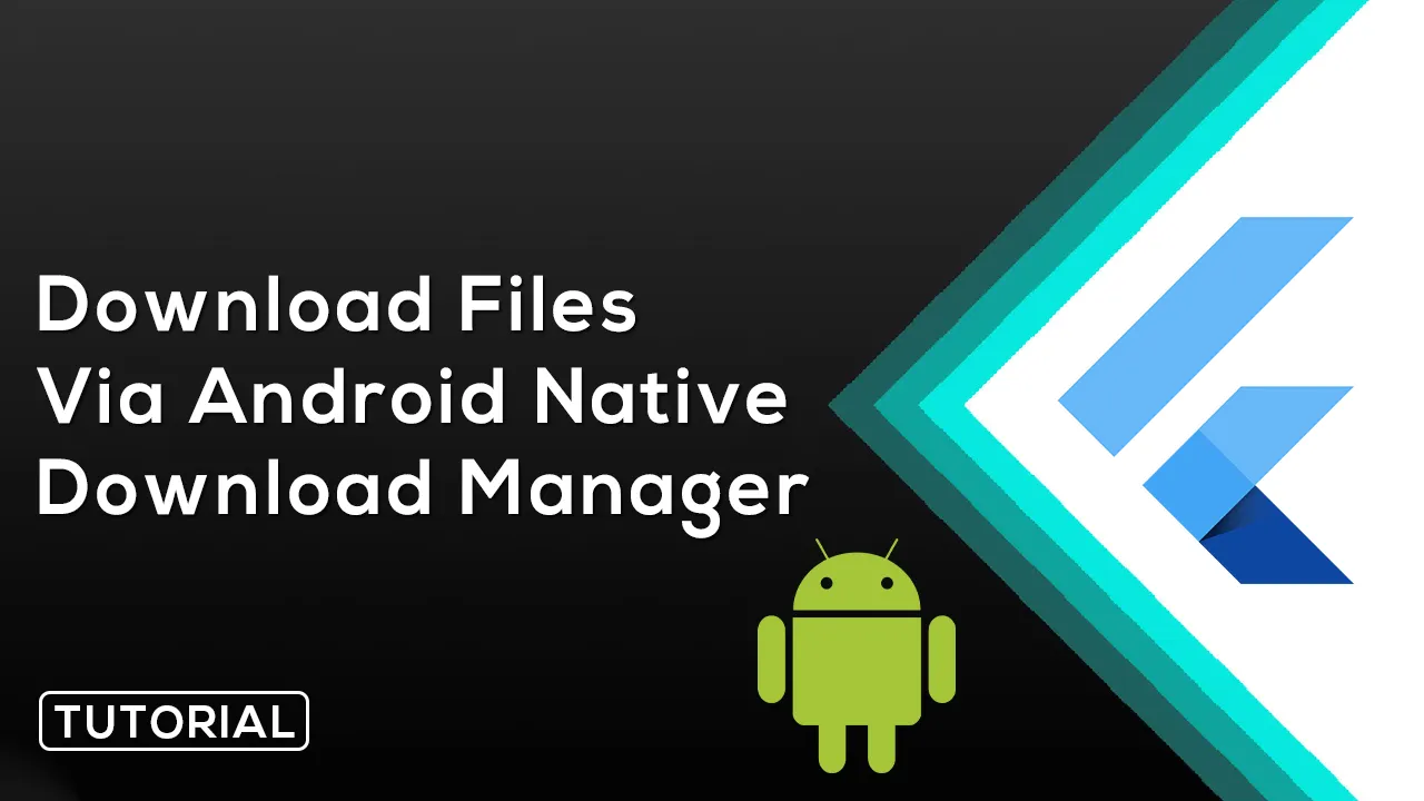 Download Files Via android Native Download Manager.