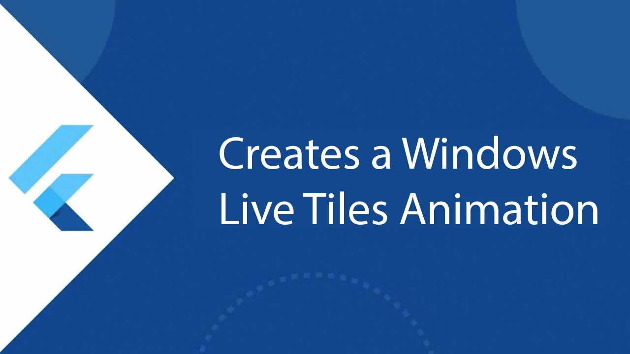 Creates a Windows Live Tiles Animation