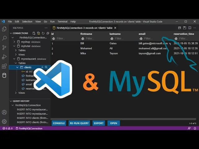 How to Set Up a MySQL Connection in Visual Studio - Run SQL Queries using  SQLTools