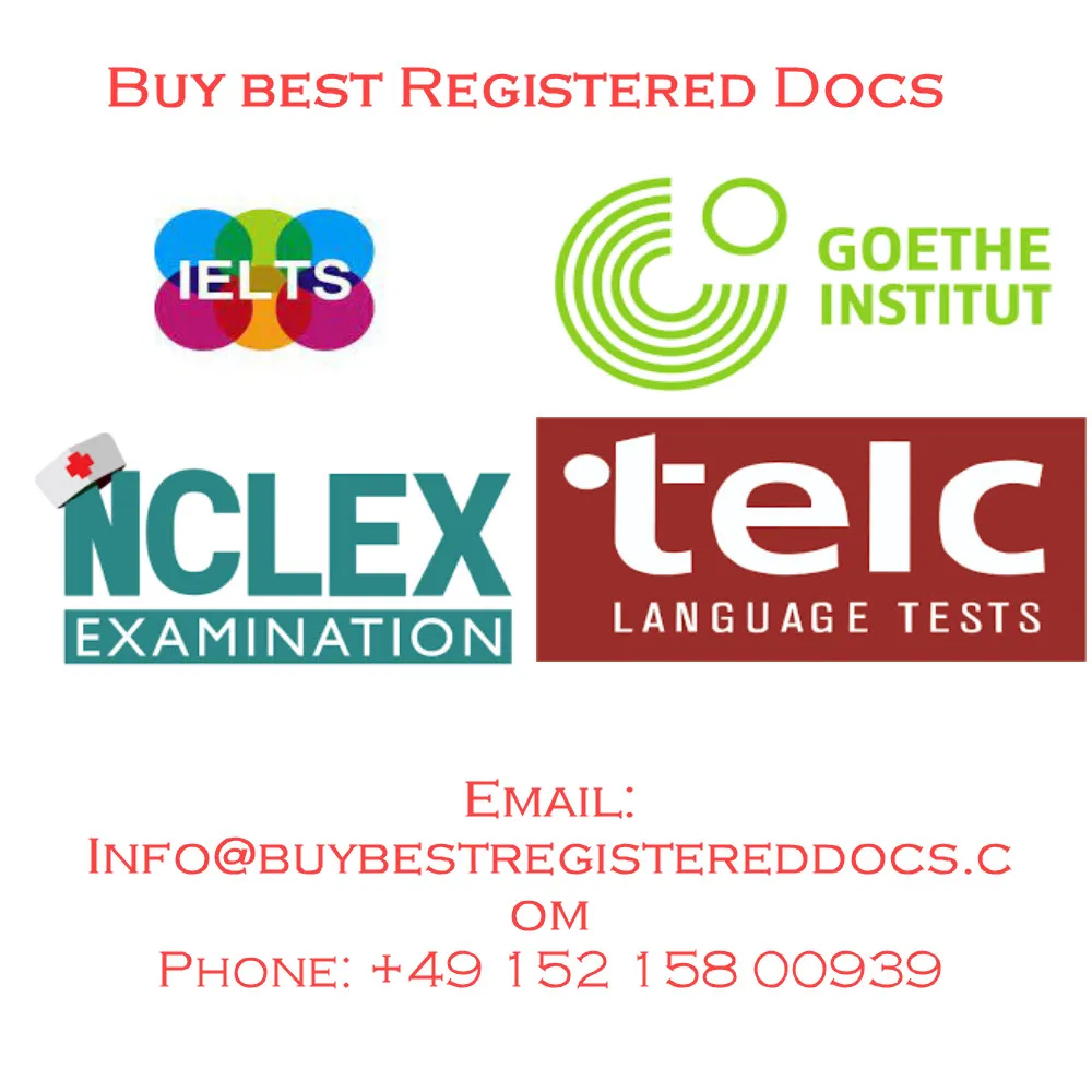 GET REAL IELTS, GOETHE & TELC Certificates Online Without Exam