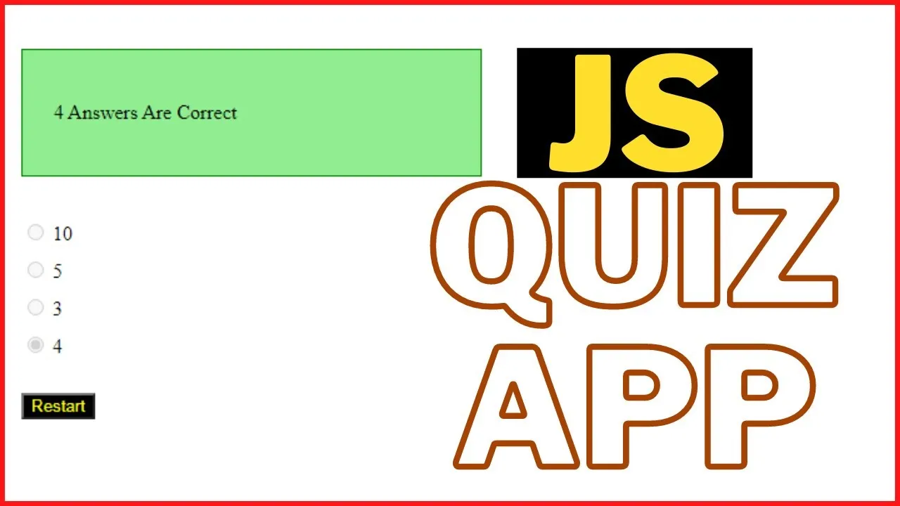 How To Create a Quiz App With JavaScript 