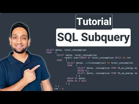 Subquery in SQL | Complete SQL Subqueries Tutorial