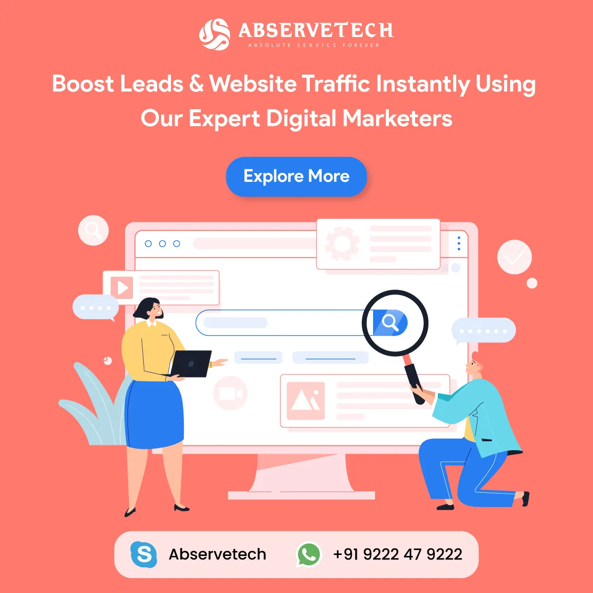 Boost Leads And Website Traffic Instantly Using Our Digital Marketers