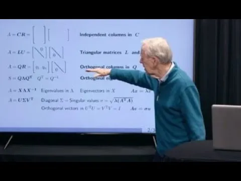 Lecture to Vision of Linear Algebra: A New Way to Start Linear Algebra