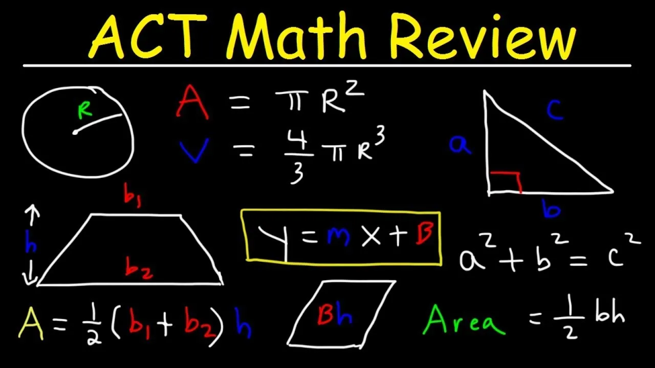 ACT Math Prep Study Guide Review