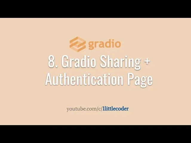 Gradio App Sharing with Login Authentication Page for ML UI