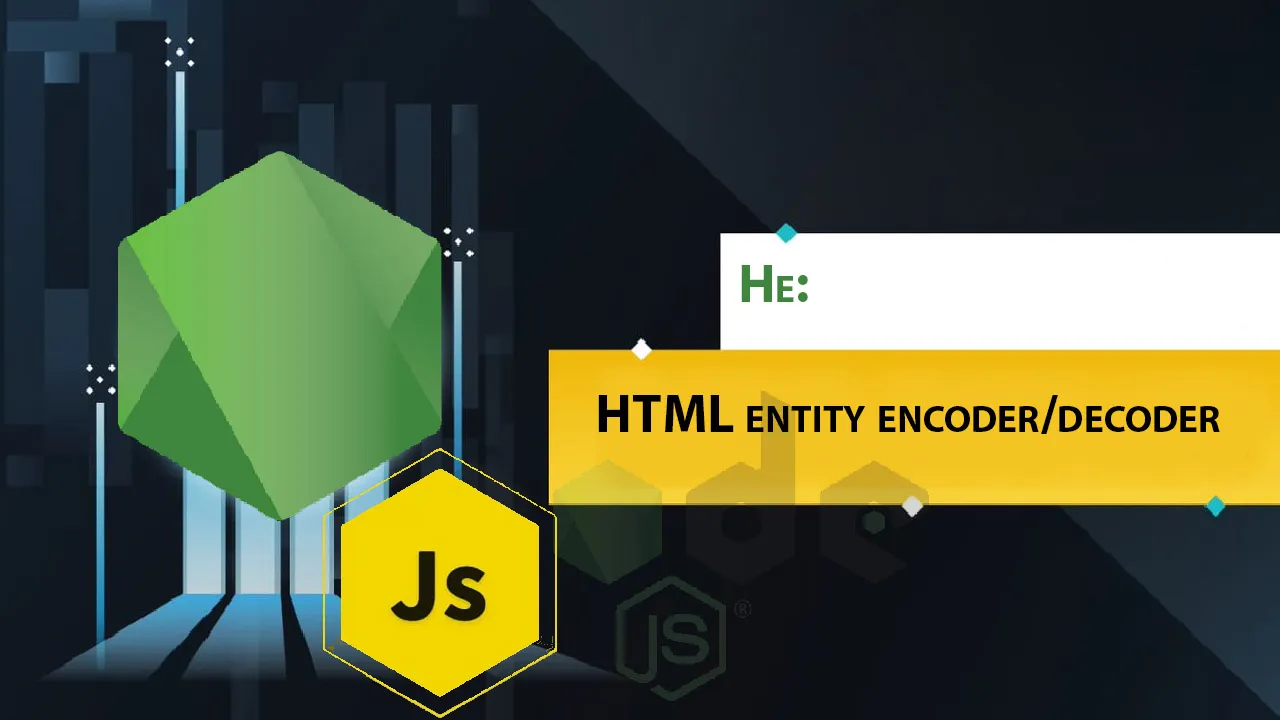 He: HTML Entity Encoder/decoder