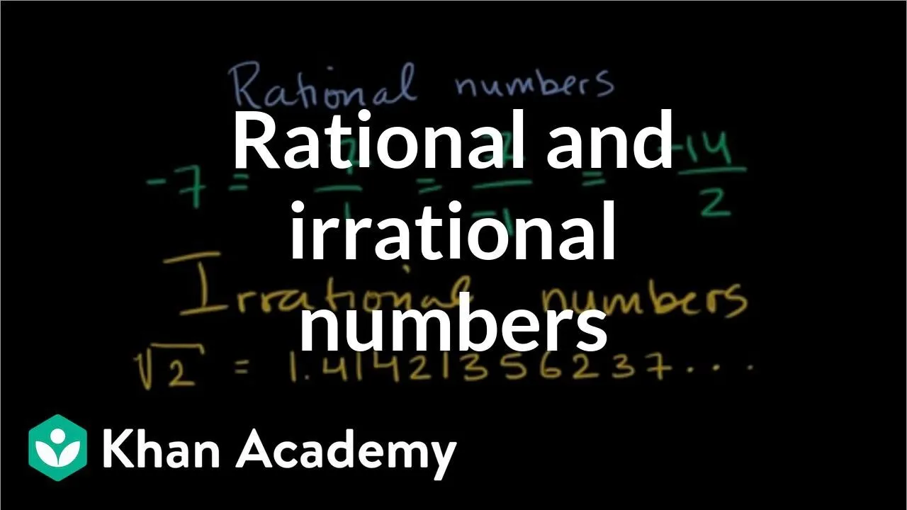 Algebra Course: Introduction to Rational and Irrational Numbers