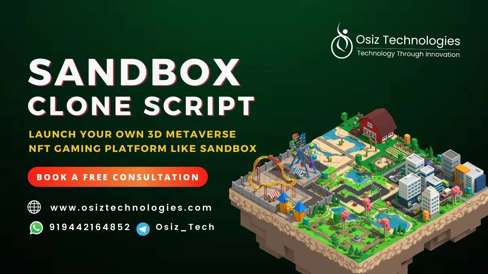 Sandbox Clone Script To Create Metaverse NFT Gaming Platform