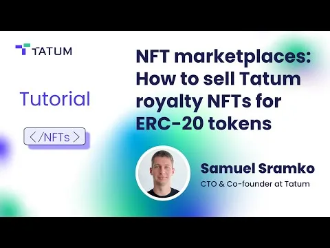 How to Use NFT Marketplaces To Sell Tatum Royalty NFTs for ERC20 Token