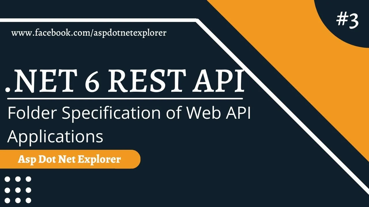 Folder Specification of ASP.NET Core 6 Web API Application | .NET 6 Rest API