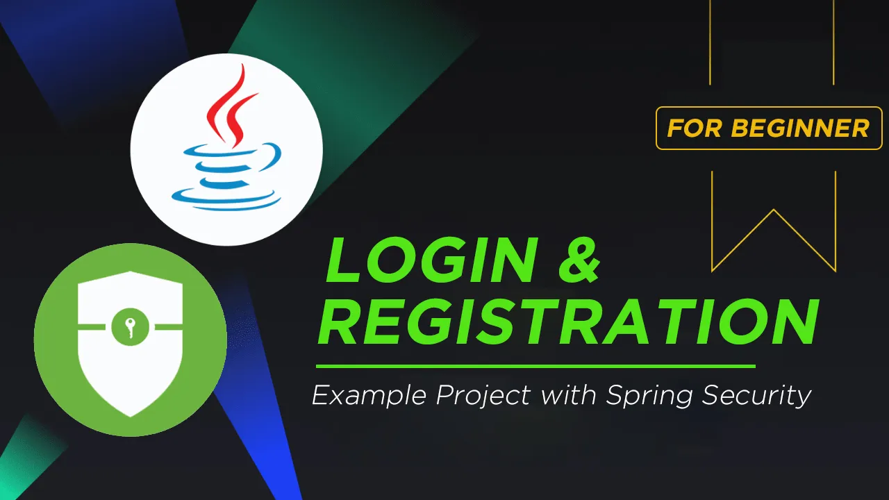 Login and Registration Example Project with Spring Security