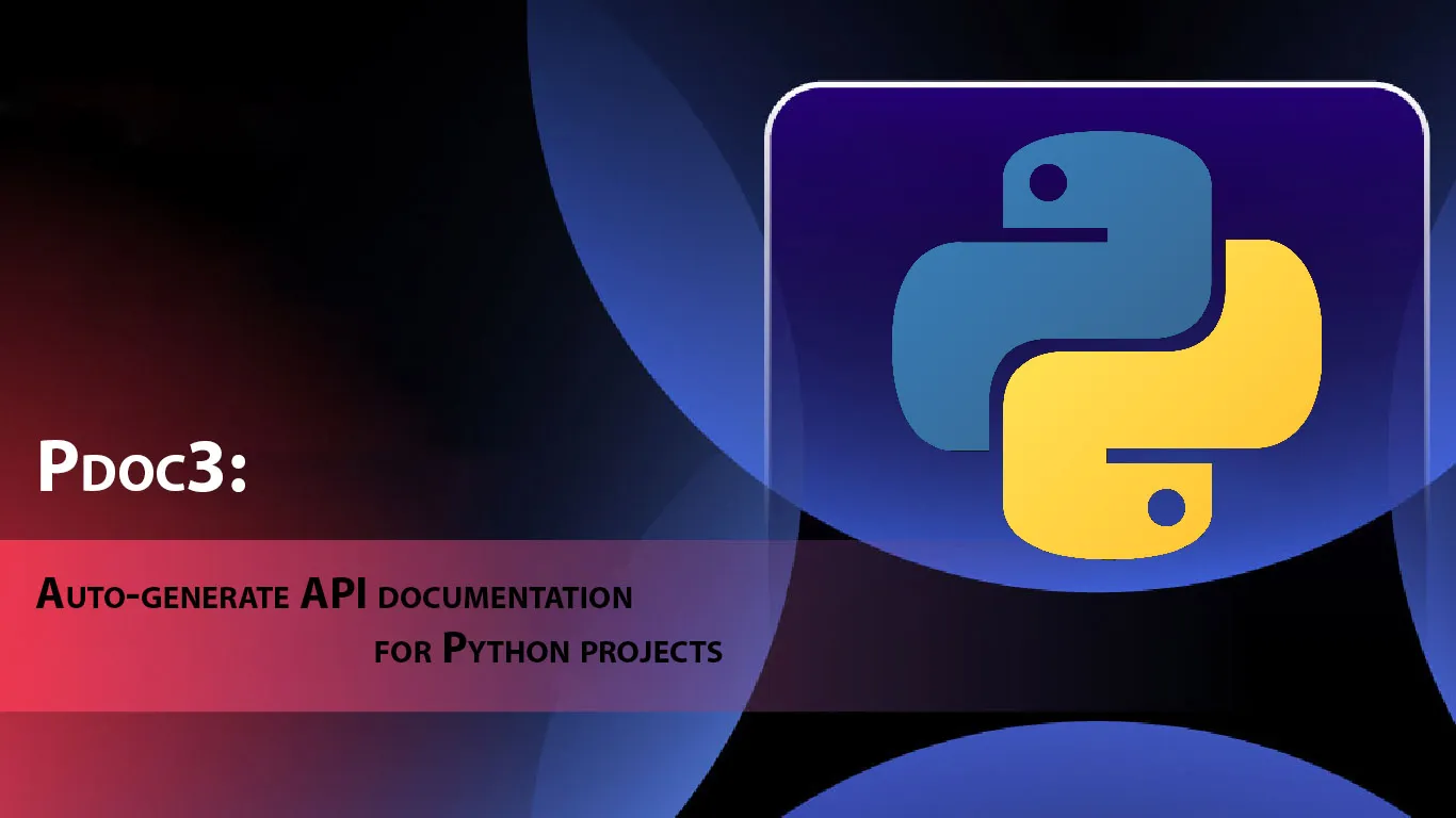 Pdoc3: Auto-generate API Documentation for Python Projects
