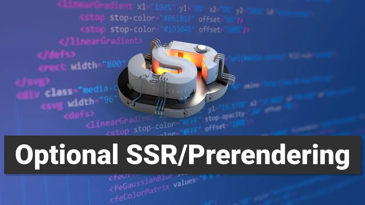 How to Optionally Do Not Pre-render (SSR) Certain Pages in Sveltekit