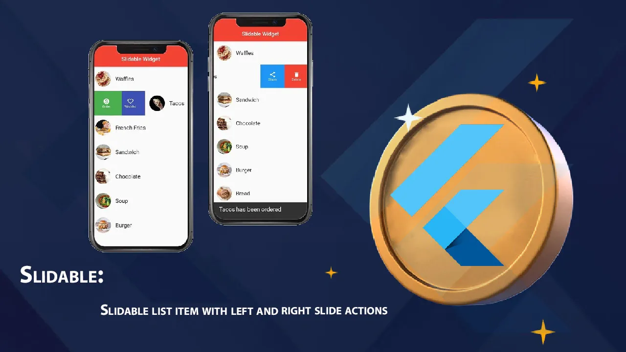 Slidable: Slidable List Item with Left and Right Slide Actions