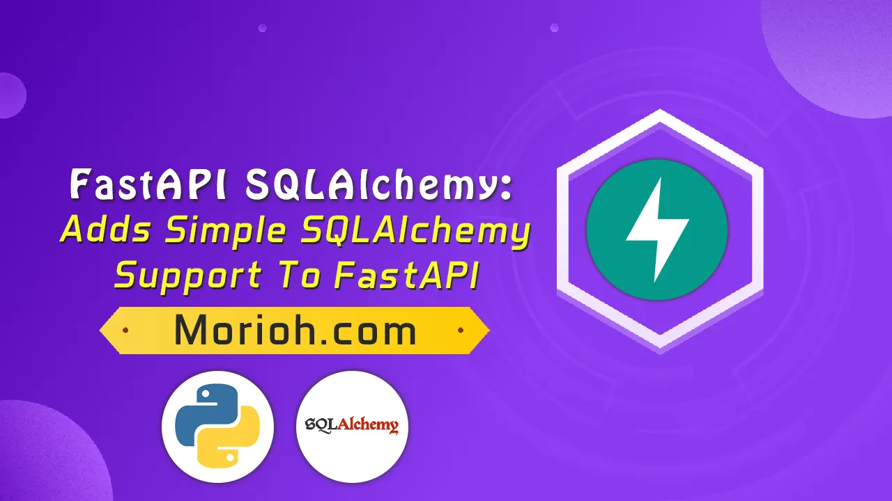 FastAPI SQLAlchemy: Adds Simple SQLAlchemy Support to FastAPI