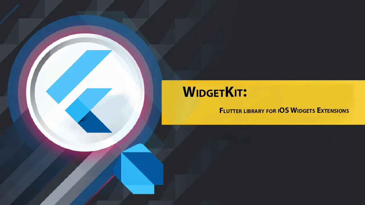 WidgetKit: Flutter library for iOS Widgets Extensions