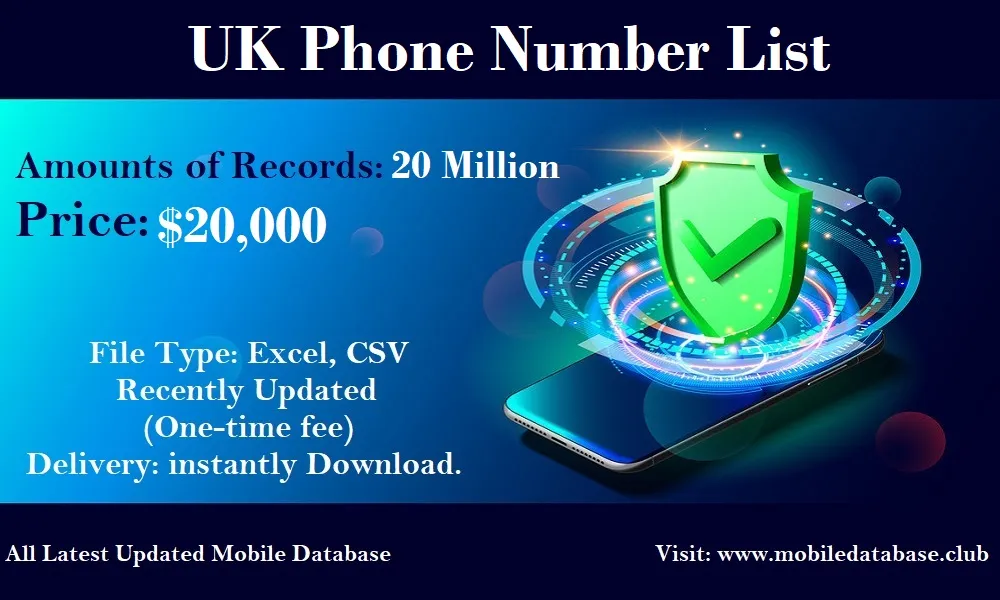 Cell Phone Number List | Mobile Phone Numbers | Buy Mobile Database