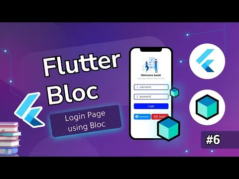 Flutter Bloc -  Simple Cubits and Bloc Tutorial #6 | Login page using Flutter Bloc