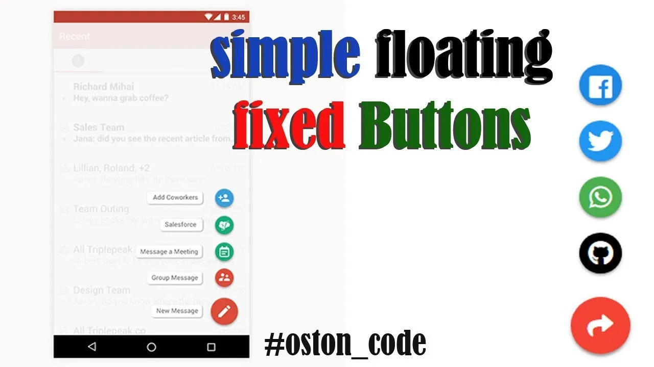 Create Permanent Floating Action Buttons on Your Website Or Web App