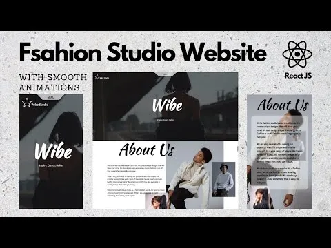 🔥Build a Stunning Fashion Studio Website with React JS [ Locomotive Scroll + GSAP + Framer Motion ]