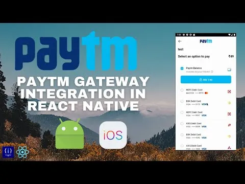 How to integrate Paytm Payment Gateway In React Native